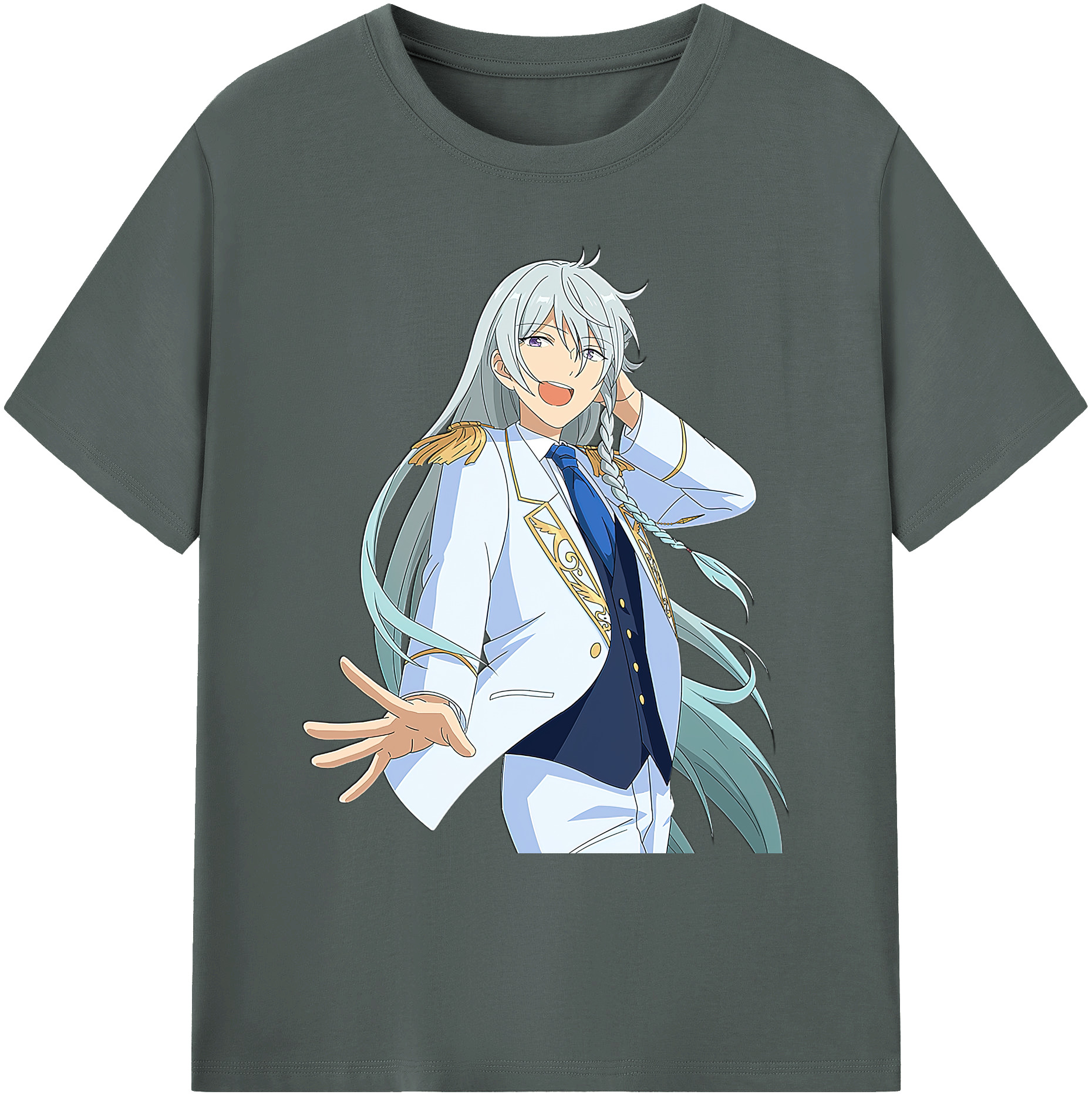 （画像用） あんさんぶるスターズ! Ensemble Stars 綿100％ メンズ半袖Tシャツ｜肌触りやわらか＆通気性